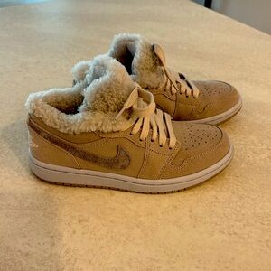 Nike Jordan sneakers.